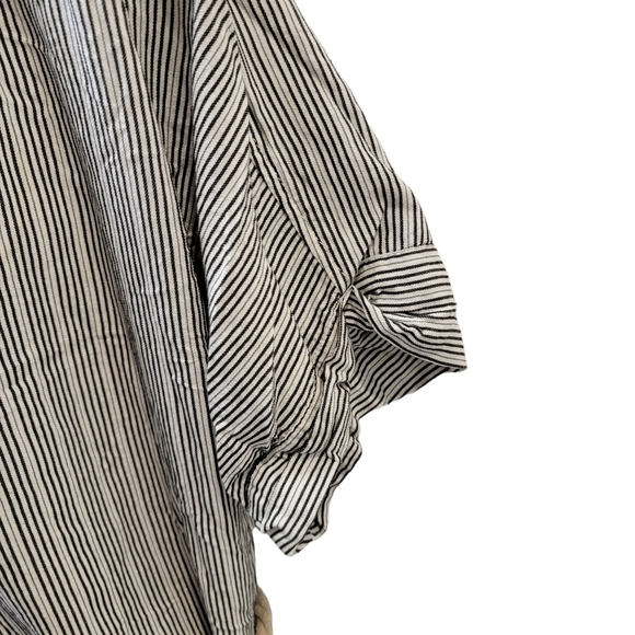 Sanctuary Striped Black and White Button Down Ellis Shirt Dress, Size M - Picture 5 of 12